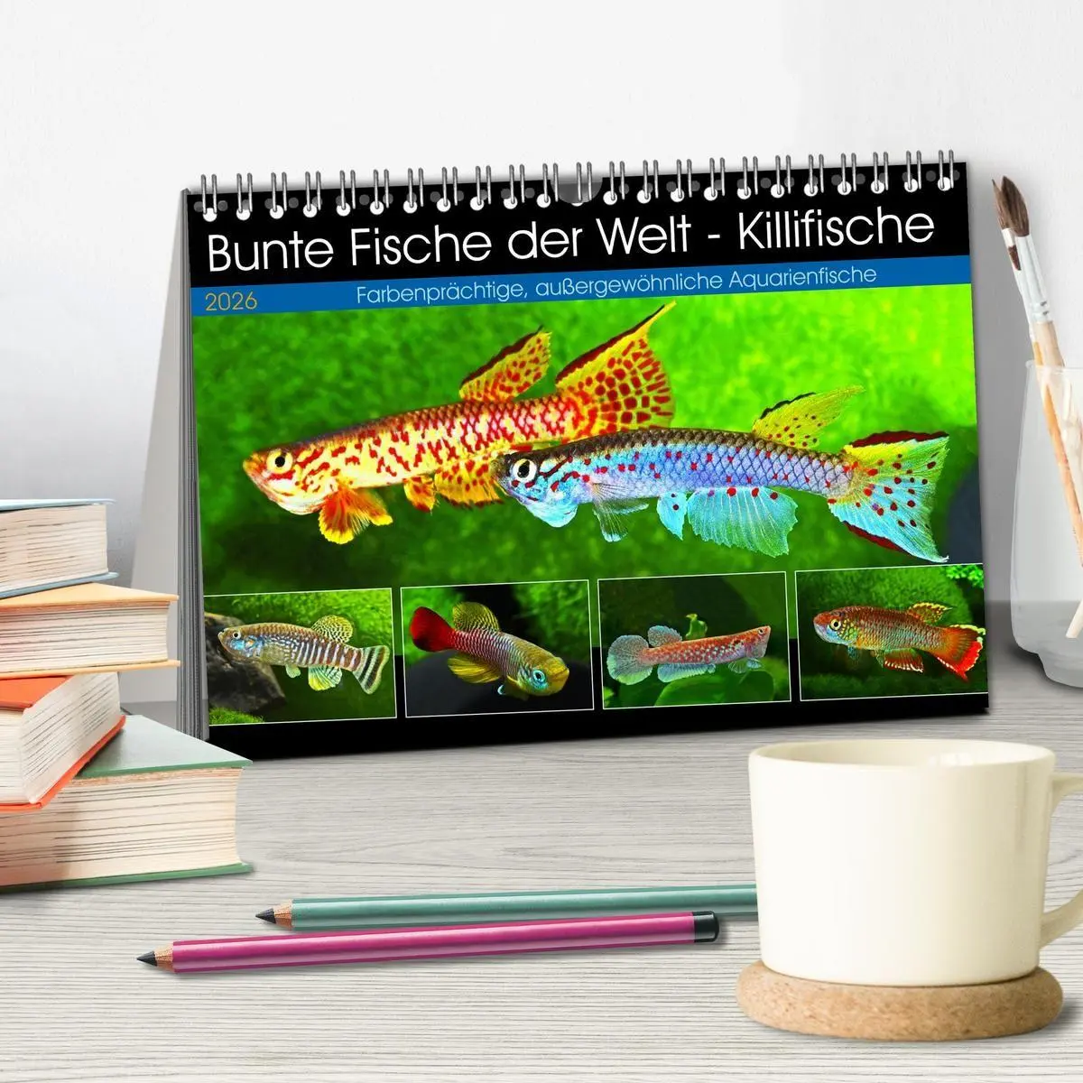 Bild: 9783457989609 | Bunte Fische der Welt - Killifische (Tischkalender 2026 DIN A5...