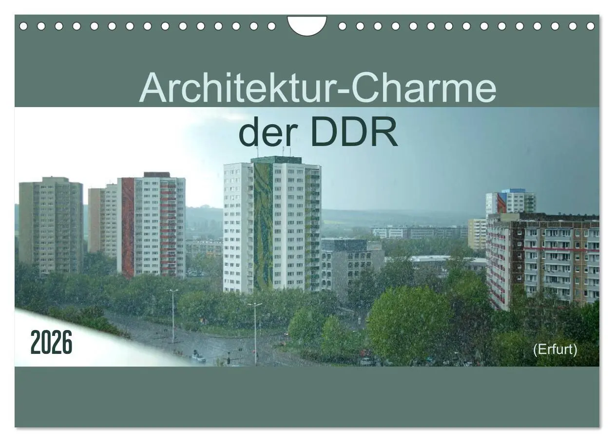 Cover: 9783516219609 | Architektur-Charme der DDR (Erfurt) (Wandkalender 2026 DIN A4...