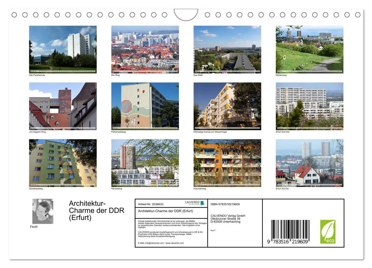 Bild: 9783516219609 | Architektur-Charme der DDR (Erfurt) (Wandkalender 2026 DIN A4...
