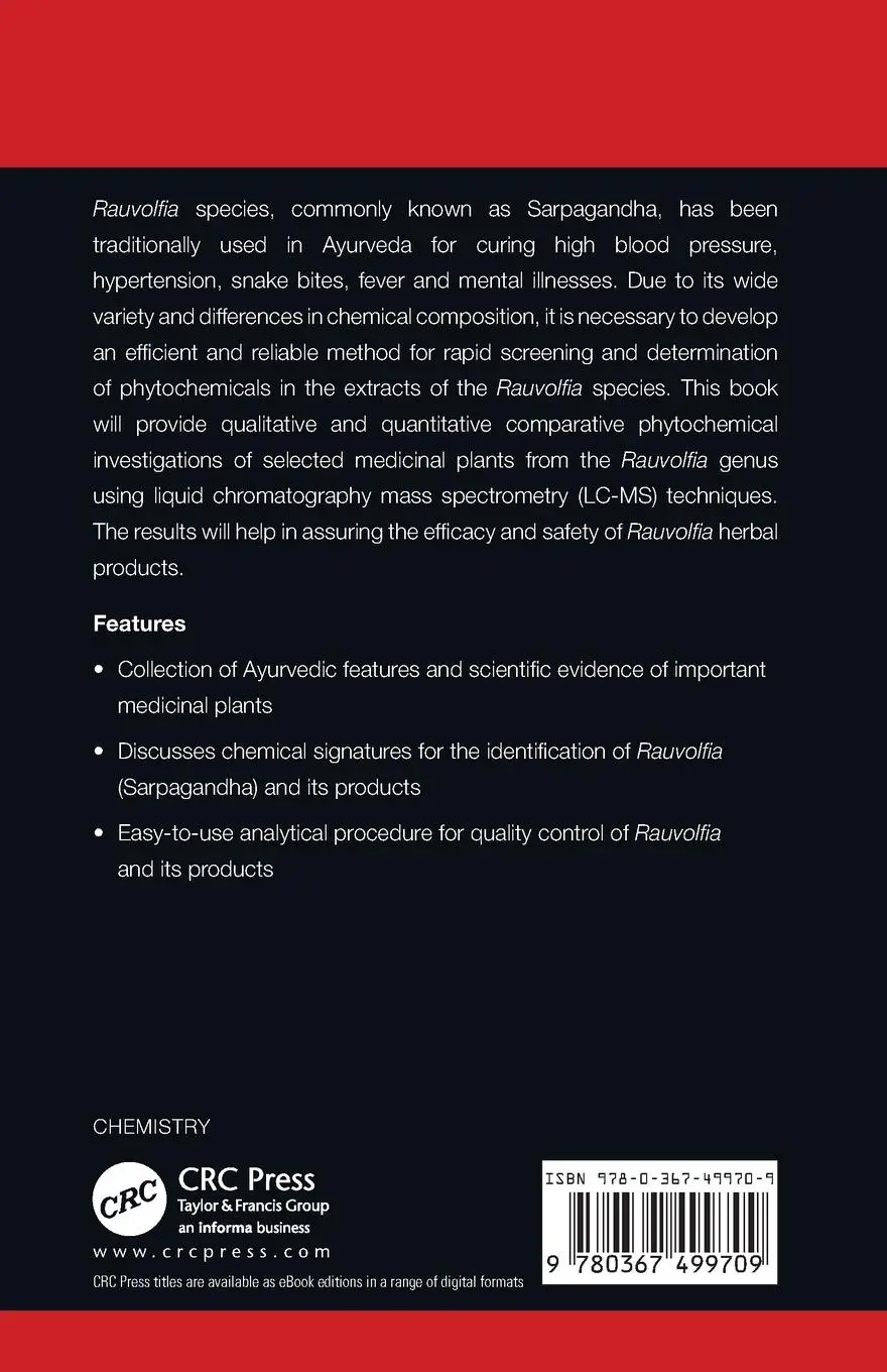 Rückseite: 9780367499709 | Phytochemistry of Plants of Genus Rauvolfia | Brijesh Kumar (u. a.)
