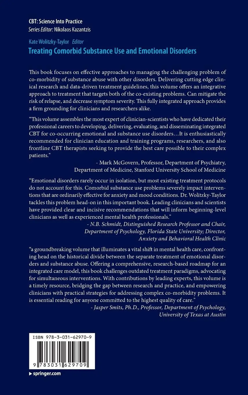 Rückseite: 9783031629709 | Treating Comorbid Substance Use and Emotional Disorders | Buch | xvi