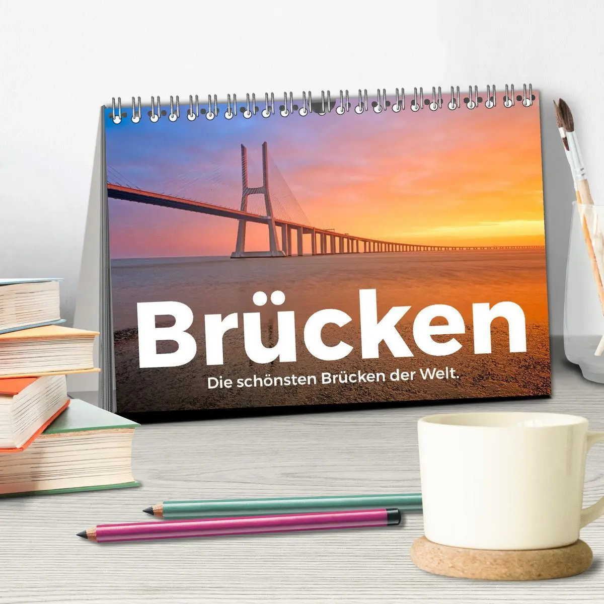 Bild: 9783457599709 | Brücken - Die schönsten Brücken der Welt. (Tischkalender 2026 DIN...
