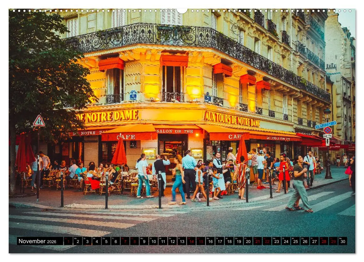 Bild: 9783457739709 | Paris Bistros (hochwertiger Premium Wandkalender 2026 DIN A2 quer),...