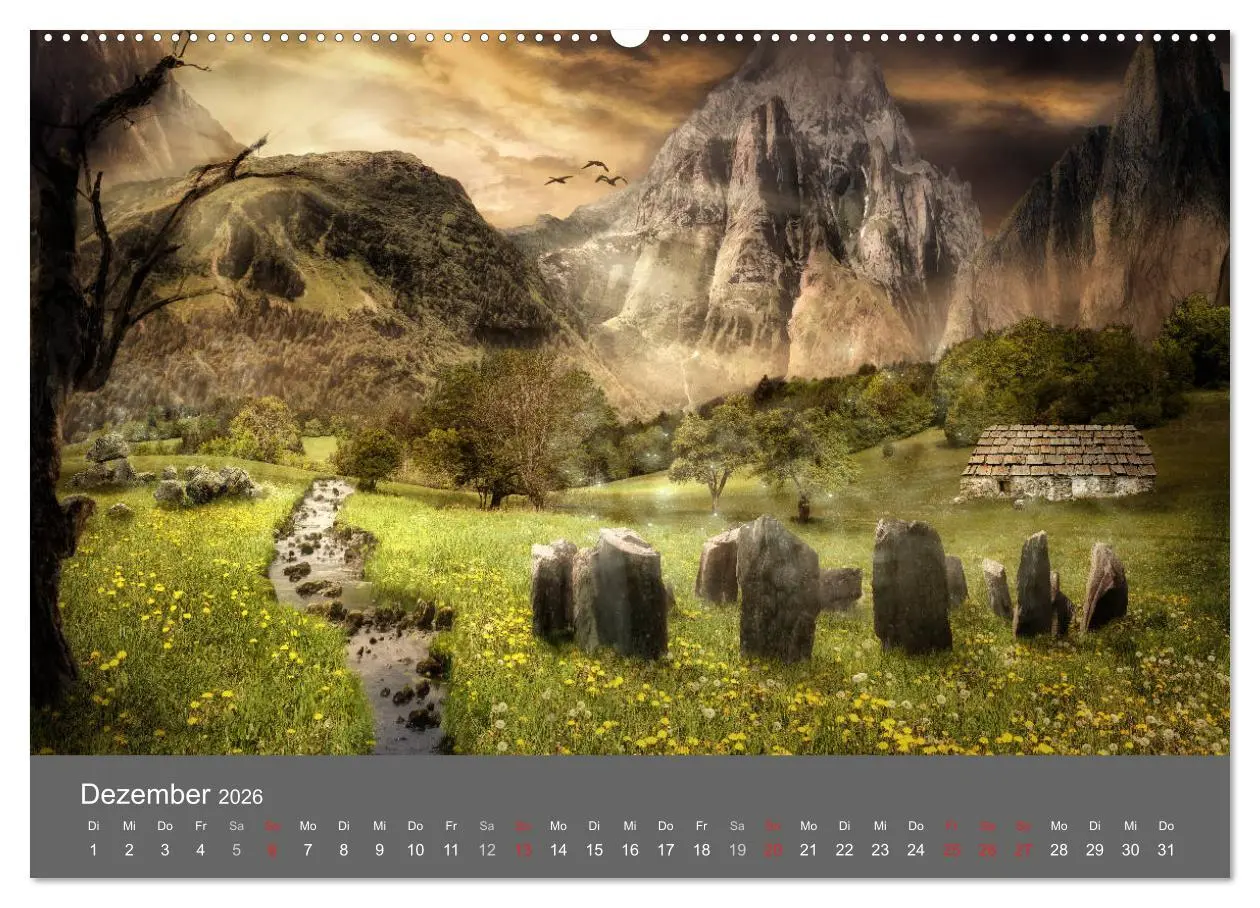 Bild: 9783516069709 | Zwielicht - Fantasylandschaften (Wandkalender 2026 DIN A2 quer),...