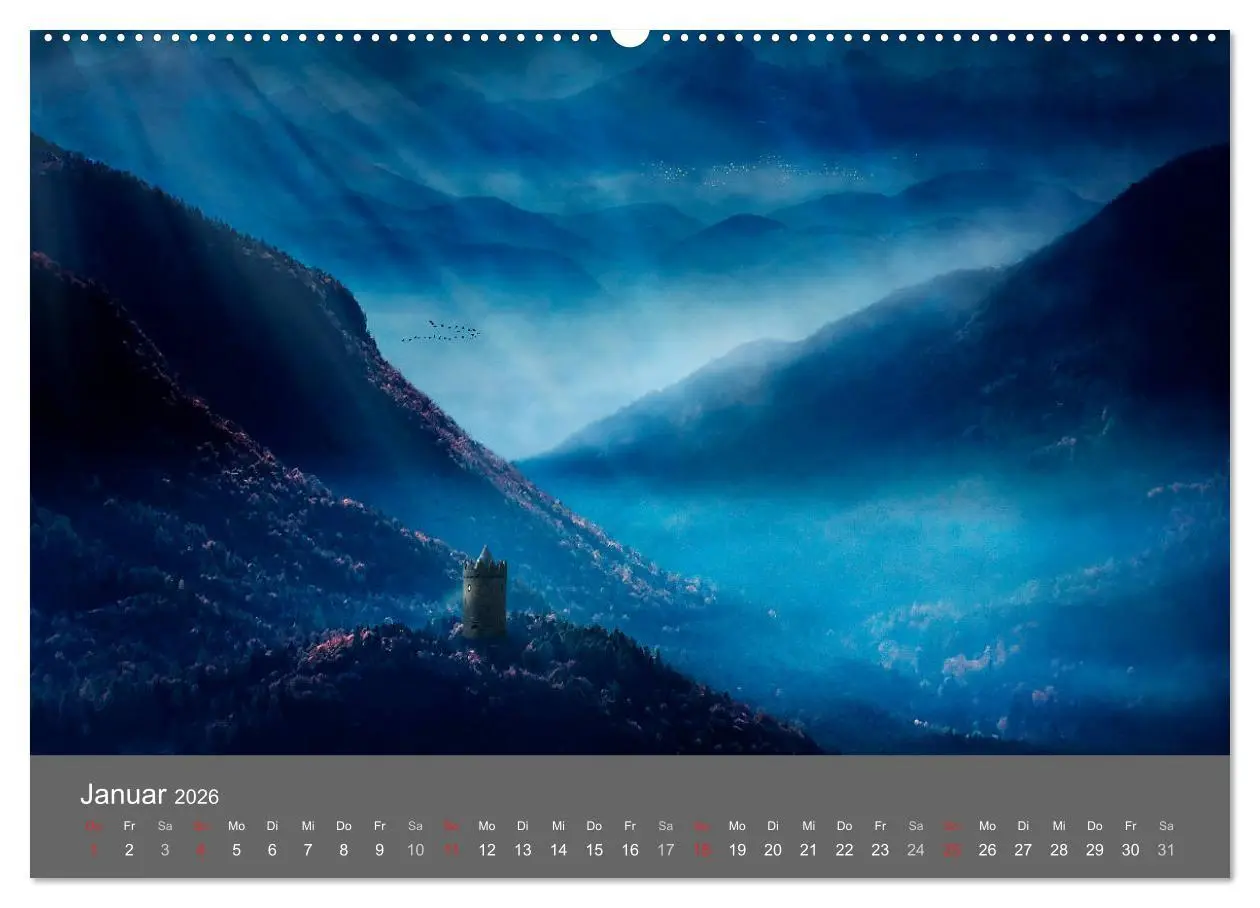 Bild: 9783516069709 | Zwielicht - Fantasylandschaften (Wandkalender 2026 DIN A2 quer),...