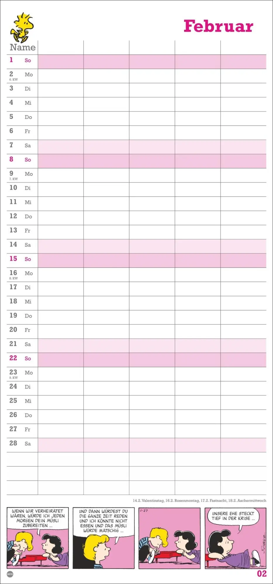 Bild: 9783756409709 | Peanuts Familienplaner 2026 | Heye | Kalender | Familienplaner Athesia