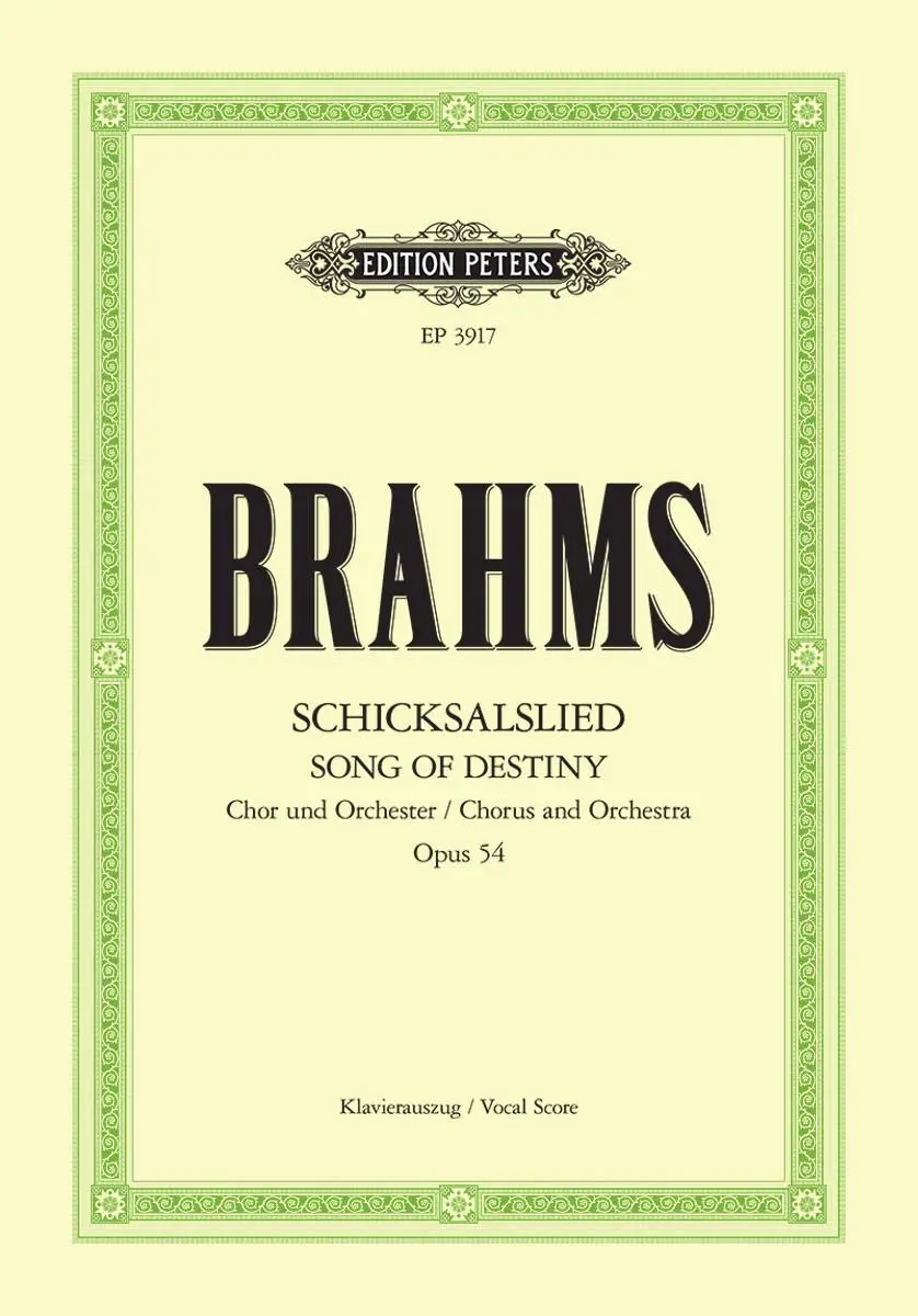 Cover: 9790014019709 | Schicksalslied (Song of Destiny) Op.54 | Johannes Brahms | Broschüre