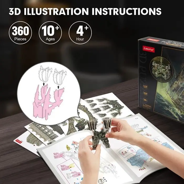 Bild: 7640409429809 | CUBICFUN - 3D Puzzle Flying Dutchman LED 360 Teile | Spiel | 660527