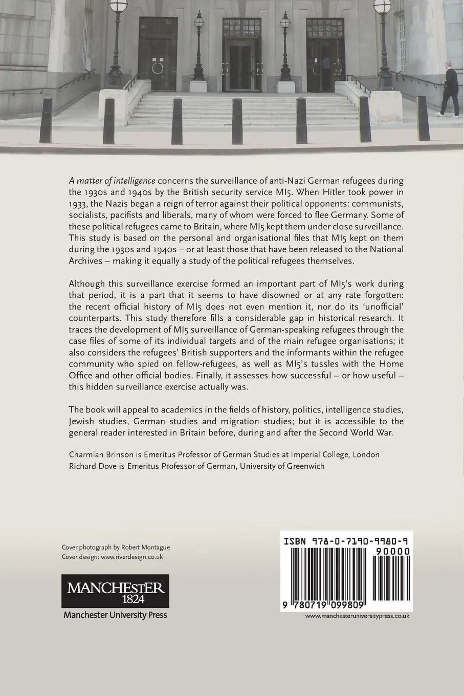Rückseite: 9780719099809 | A matter of intelligence | Charmian Brinson (u. a.) | Taschenbuch