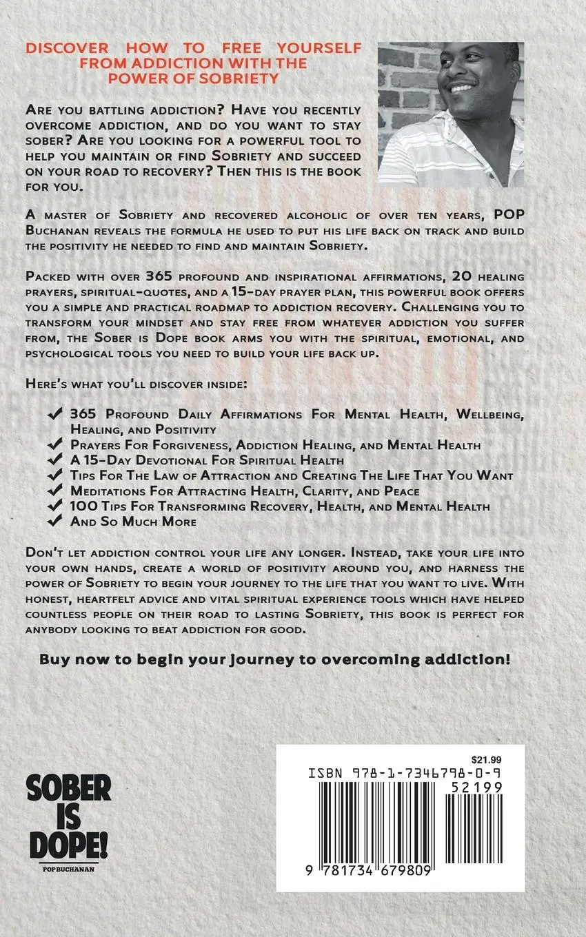 Rückseite: 9781734679809 | Sober is Dope | Pop Buchanan | Taschenbuch | Englisch | 2023