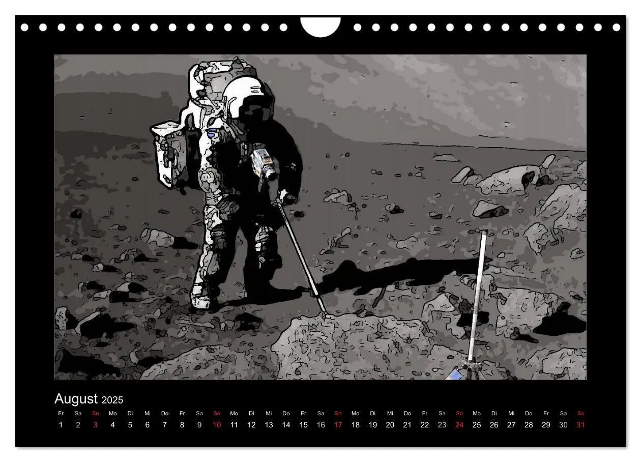 Bild: 9783435709809 | Landing On The Moon Like A Cartoon (Wandkalender 2025 DIN A4 quer),...
