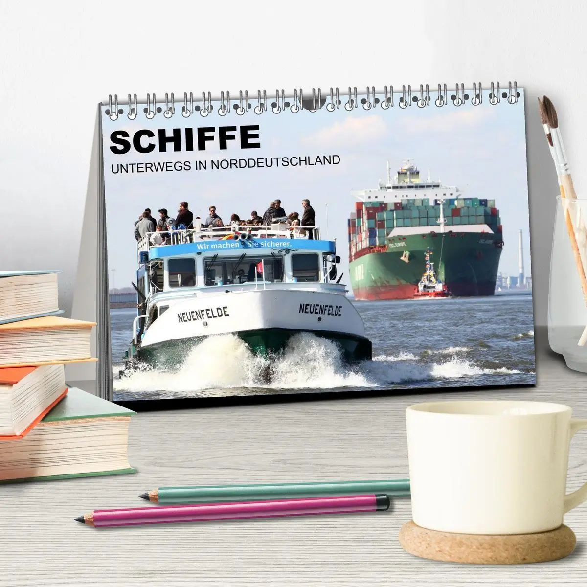 Bild: 9783594109809 | Schiffe - Unterwegs in Norddeutschland (Tischkalender 2027 DIN A5...