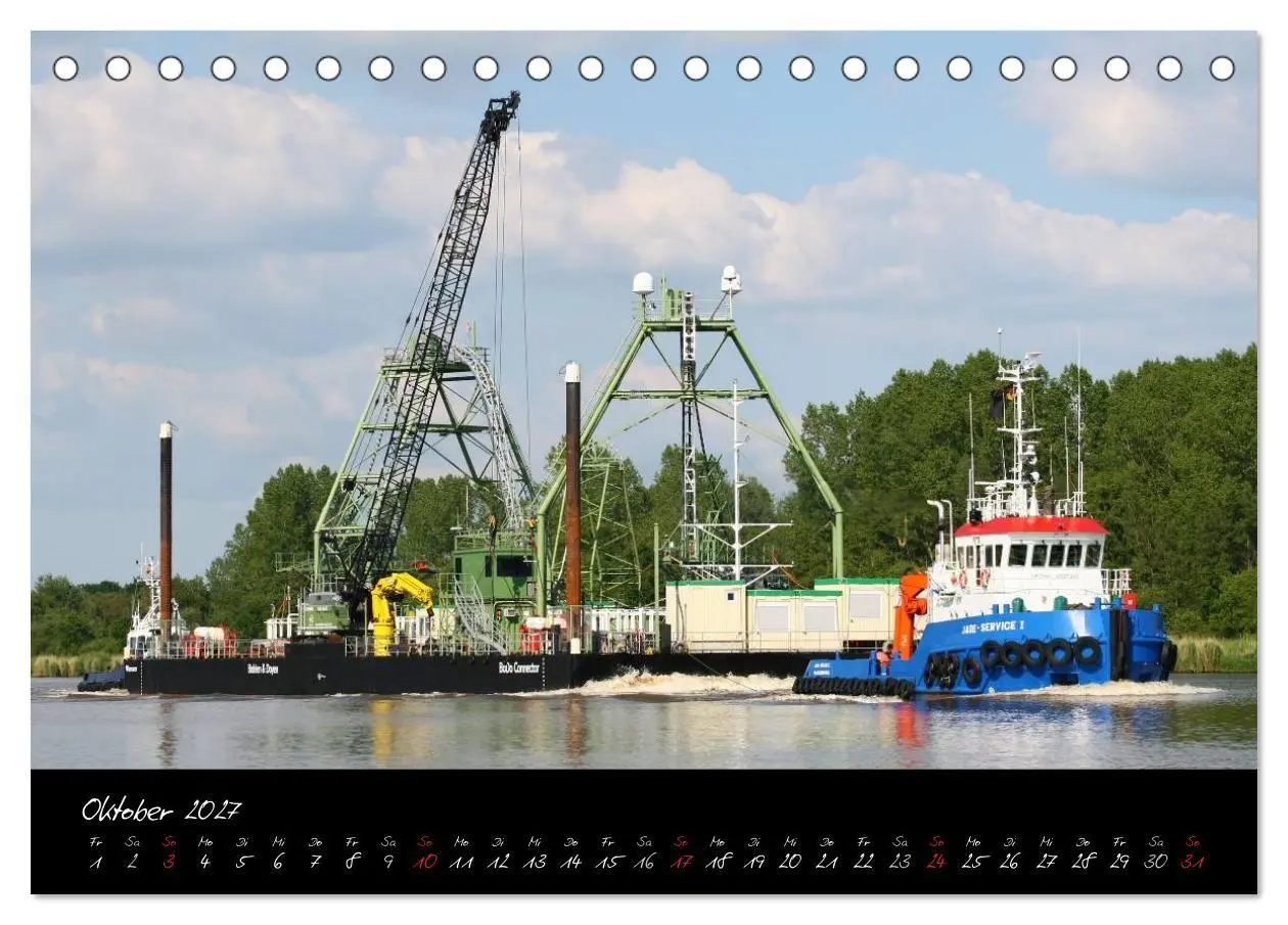 Bild: 9783594109809 | Schiffe - Unterwegs in Norddeutschland (Tischkalender 2027 DIN A5...