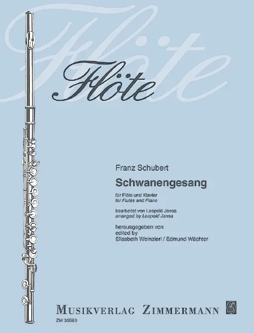 Cover: 9790010359809 | Schwanengesang | Flöte und Klavier., Dt/engl/frz, Flöte | Schubert