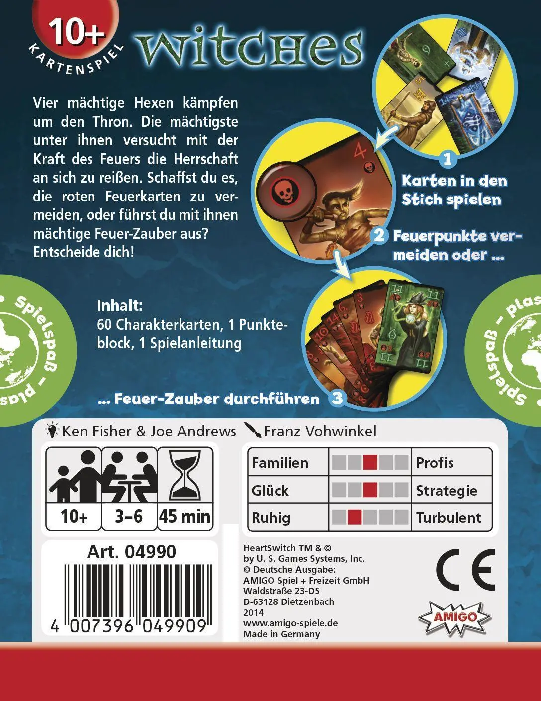 Bild: 4007396049909 | Witches | AMIGO - Kartenspiel | Ken Fisher | Spiel | Brettspiel | 2014