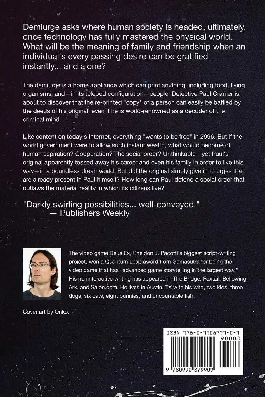 Rückseite: 9780990879909 | DEMIURGE | Sheldon J. Pacotti | Taschenbuch | Kartoniert / Broschiert