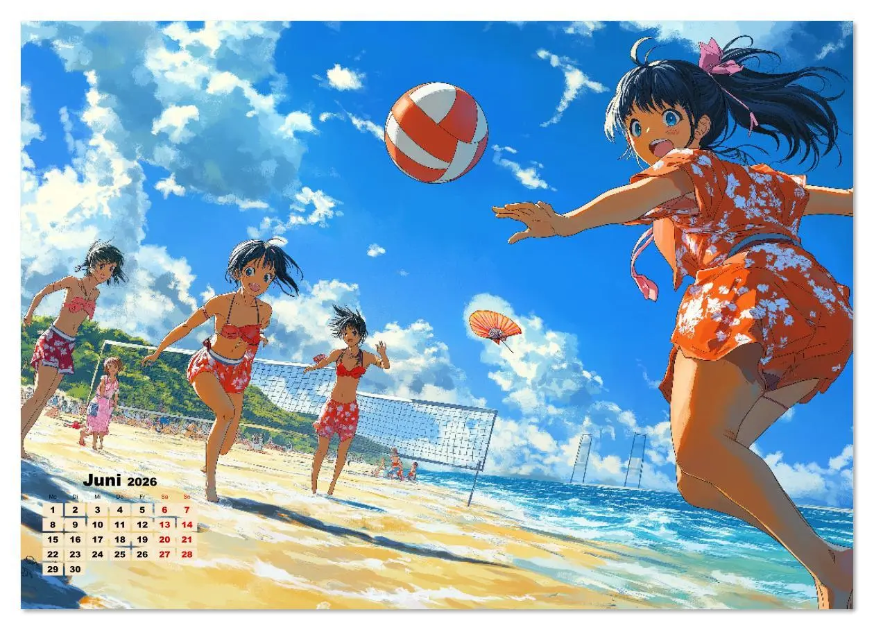 Bild: 9783457339909 | Anime Kalender - Charaktere im Slice-of-Life Stil (Wandkalender...
