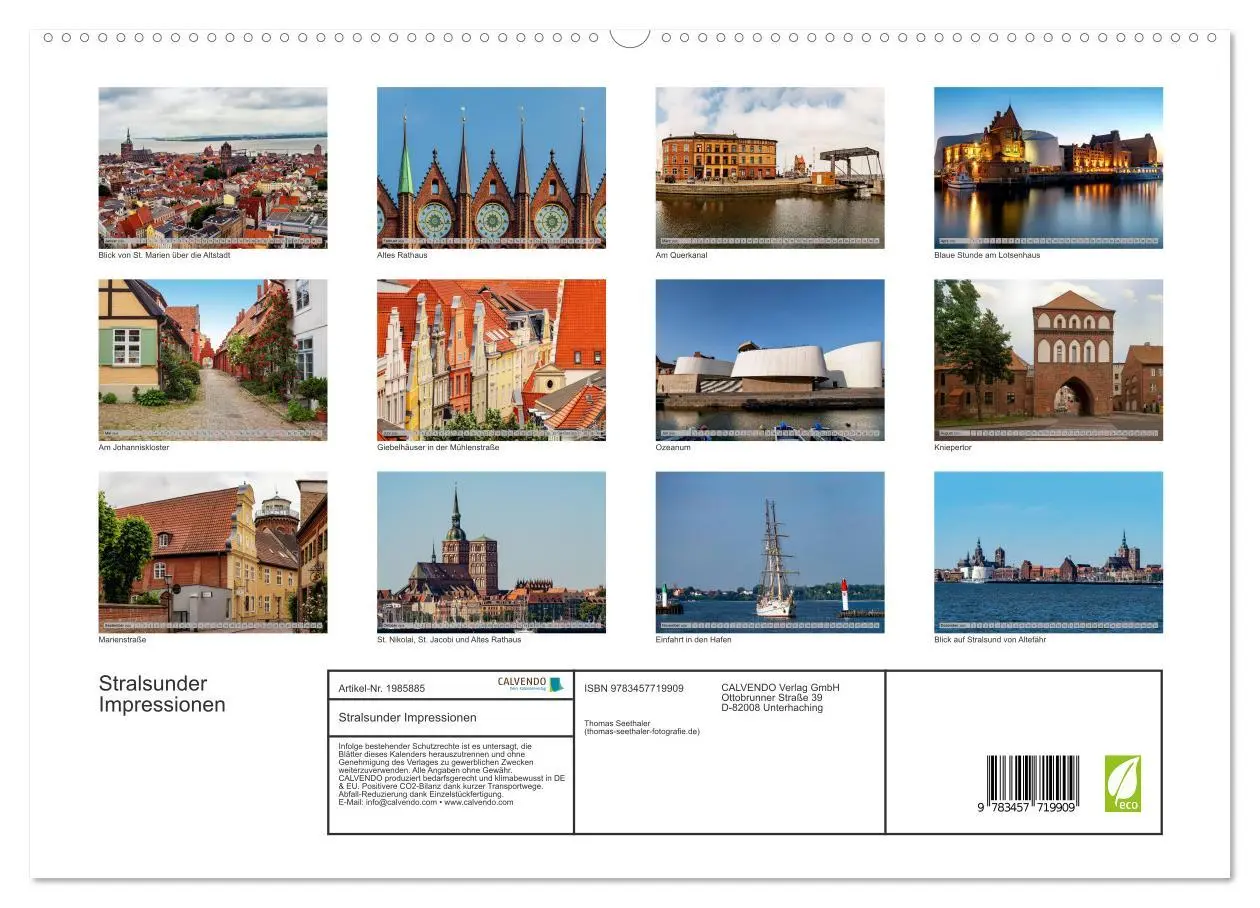 Bild: 9783457719909 | Stralsunder Impressionen (hochwertiger Premium Wandkalender 2026...