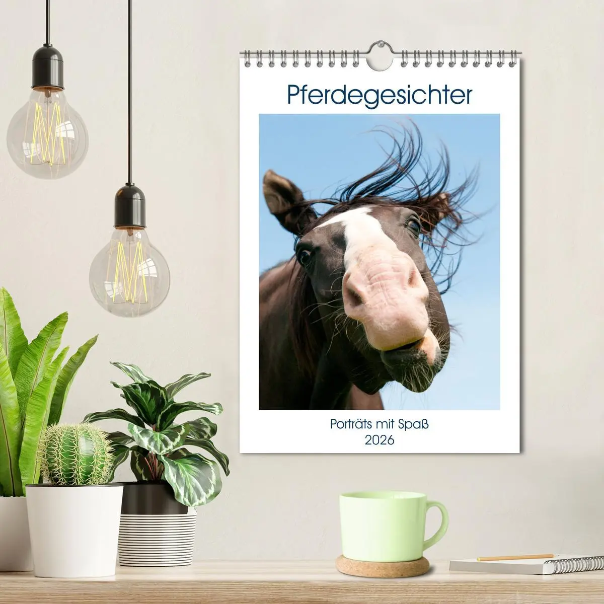 Bild: 9783516359909 | Pferdegesichter - Porträts mit Spaß (Wandkalender 2026 DIN A4...