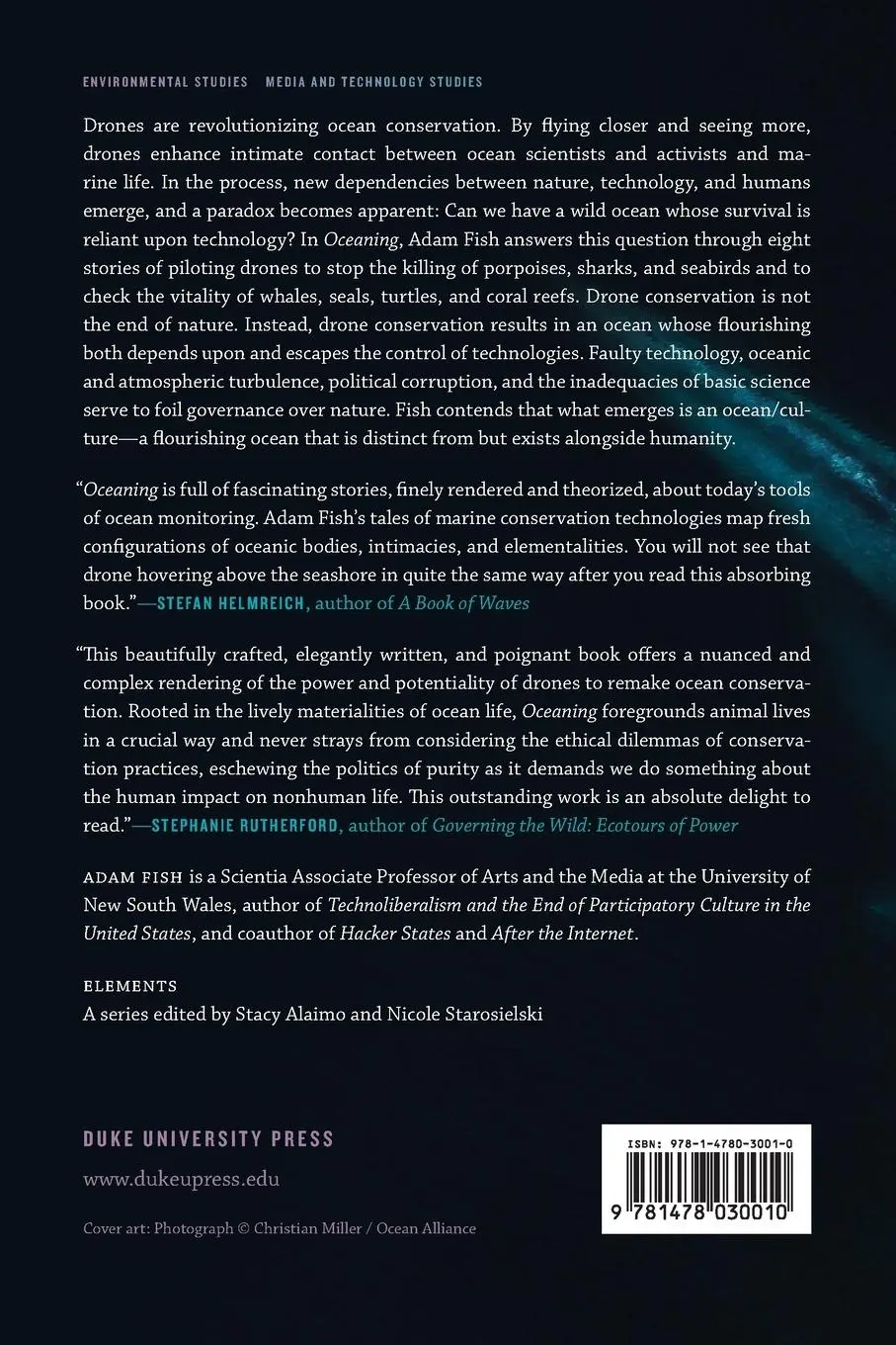 Rückseite: 9781478030010 | Oceaning | Governing Marine Life with Drones | Adam Fish | Taschenbuch