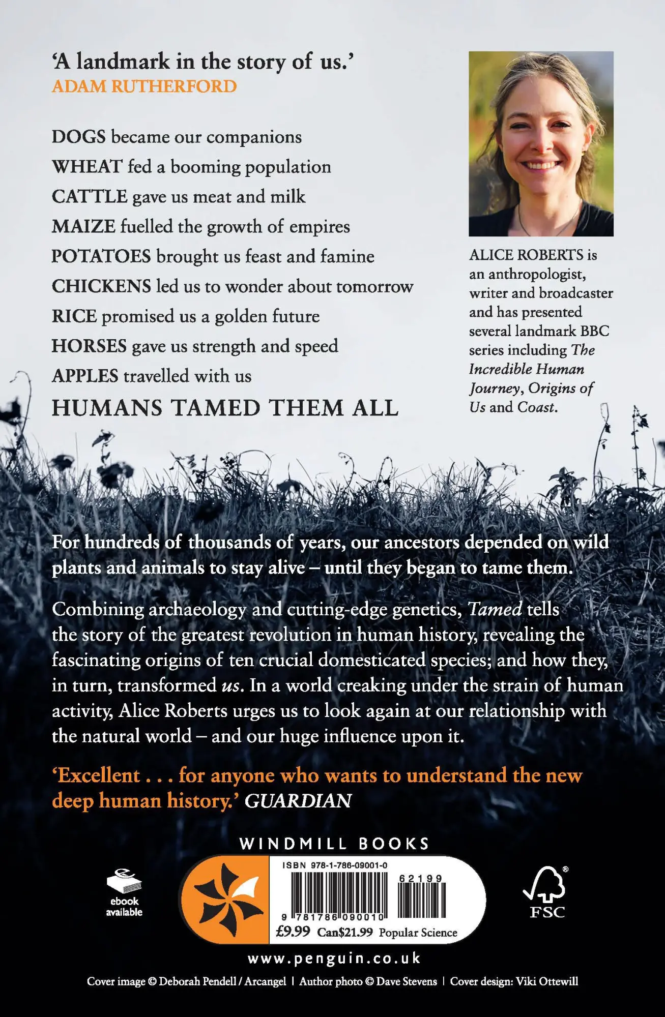 Rückseite: 9781786090010 | Tamed | Ten Species That Changed Our World | Alice Roberts | Buch