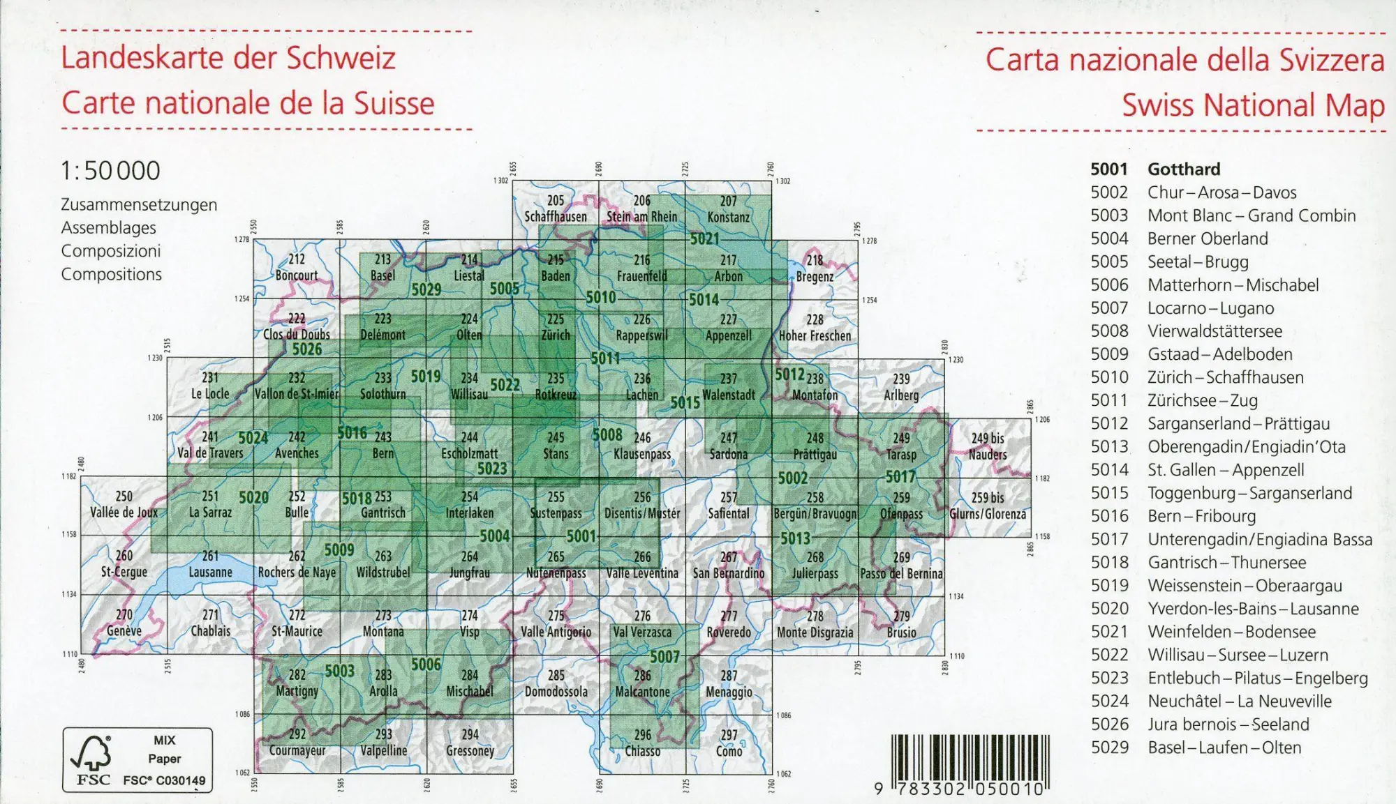 Bild: 9783302050010 | Swisstopo 1 : 50 000 Gotthard | Zusammensetzung | swisstopo | Deutsch