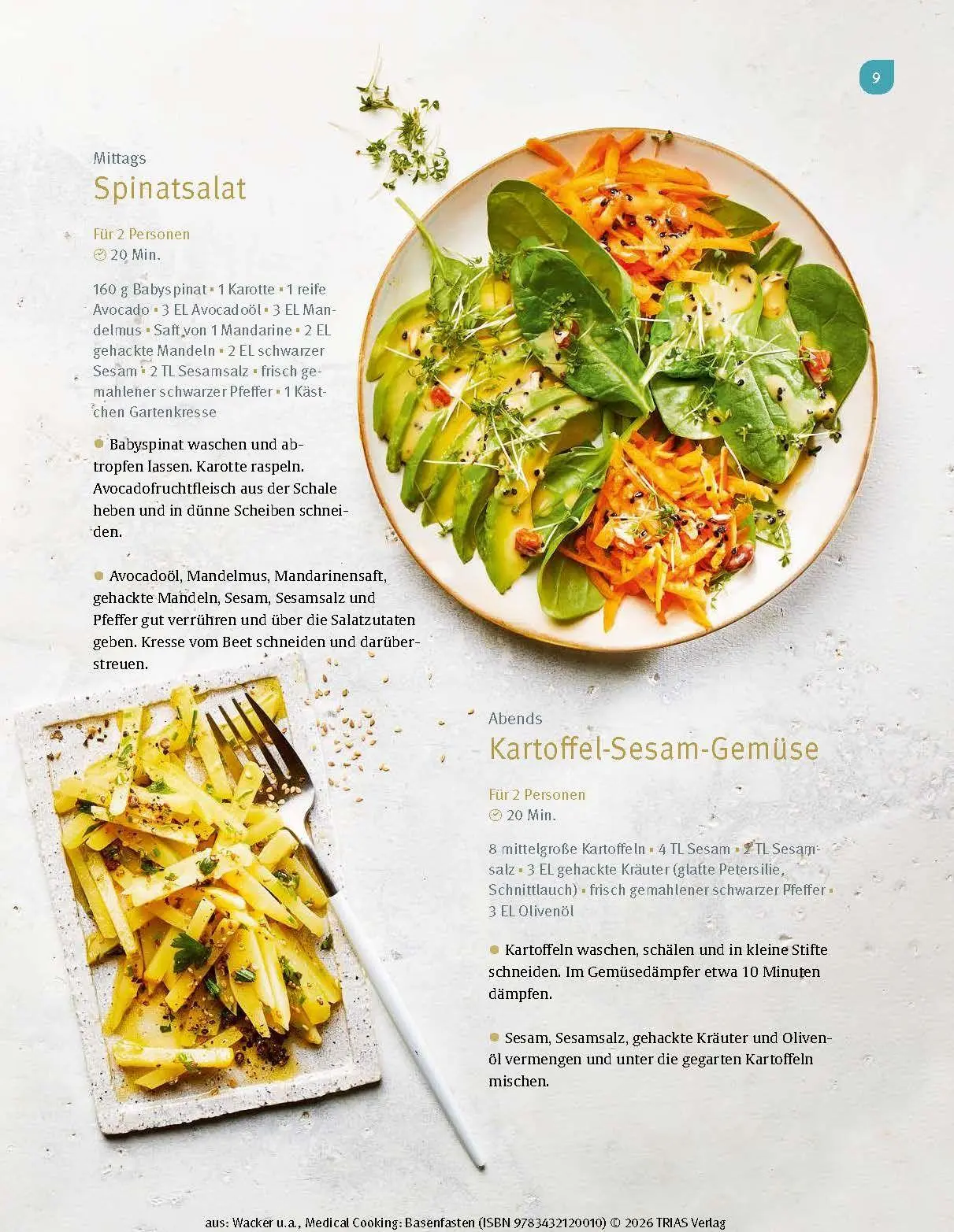 Bild: 9783432120010 | Medical Cooking: Basenfasten | Sabine Wacker (u. a.) | Taschenbuch