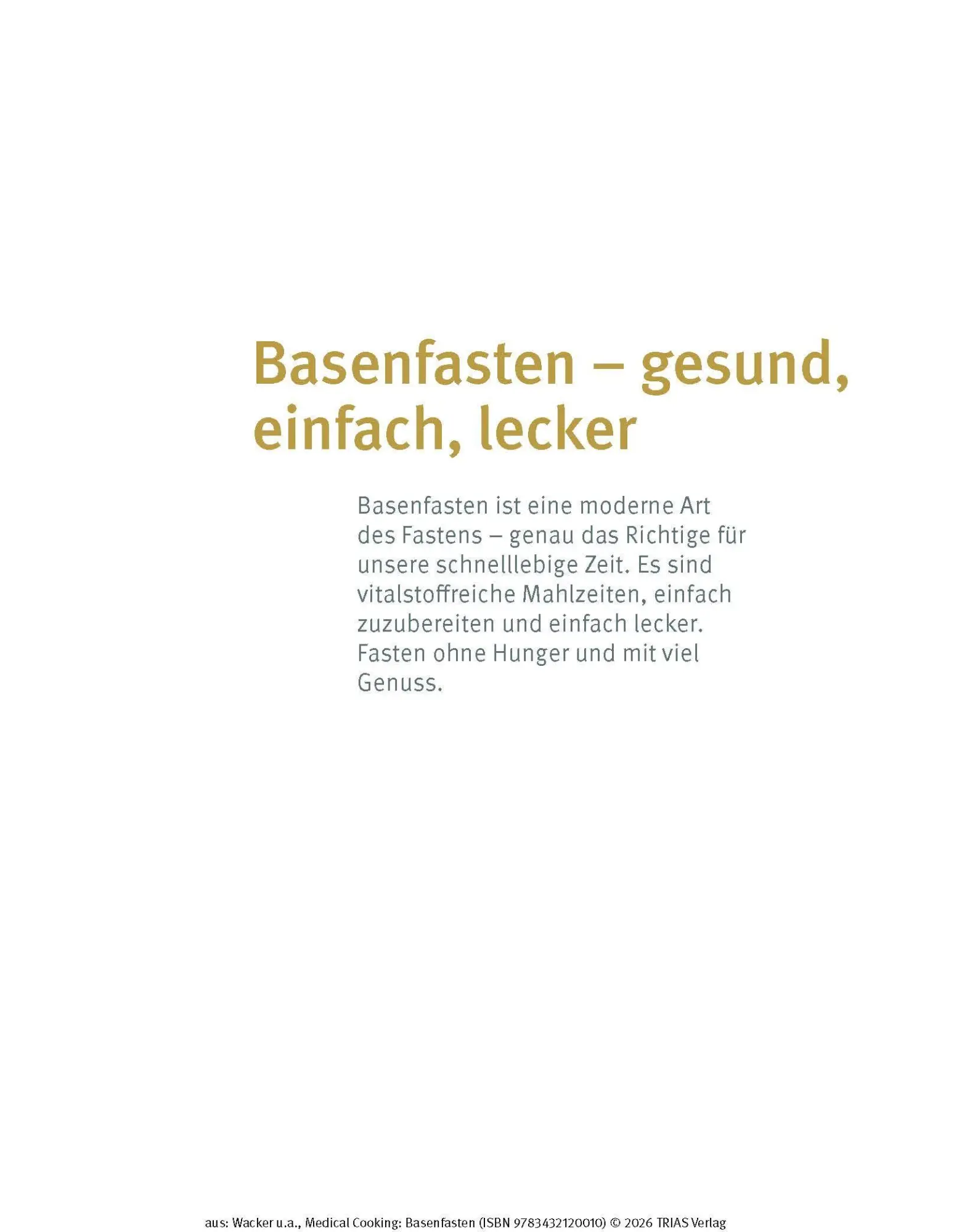 Bild: 9783432120010 | Medical Cooking: Basenfasten | Sabine Wacker (u. a.) | Taschenbuch