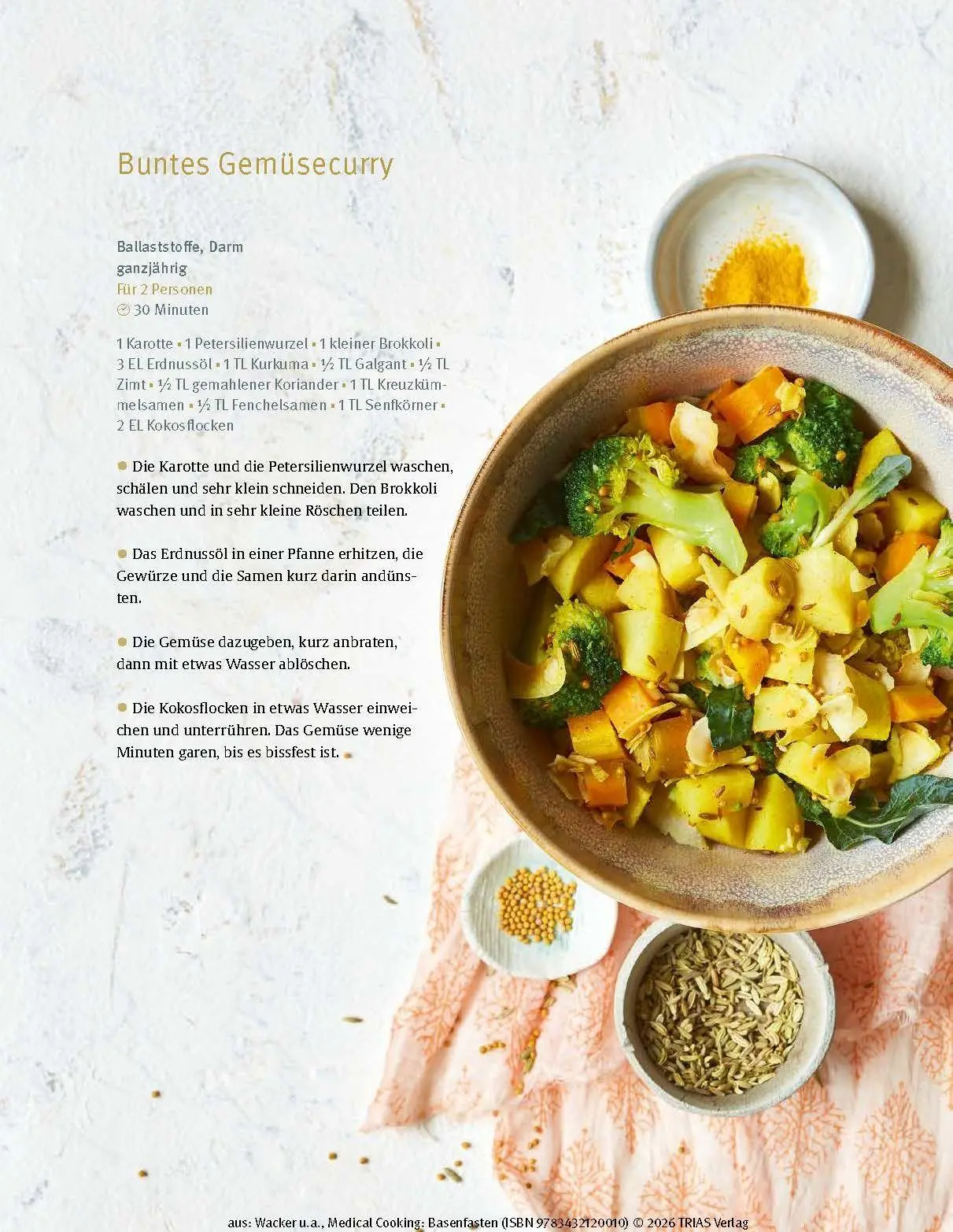 Bild: 9783432120010 | Medical Cooking: Basenfasten | Sabine Wacker (u. a.) | Taschenbuch