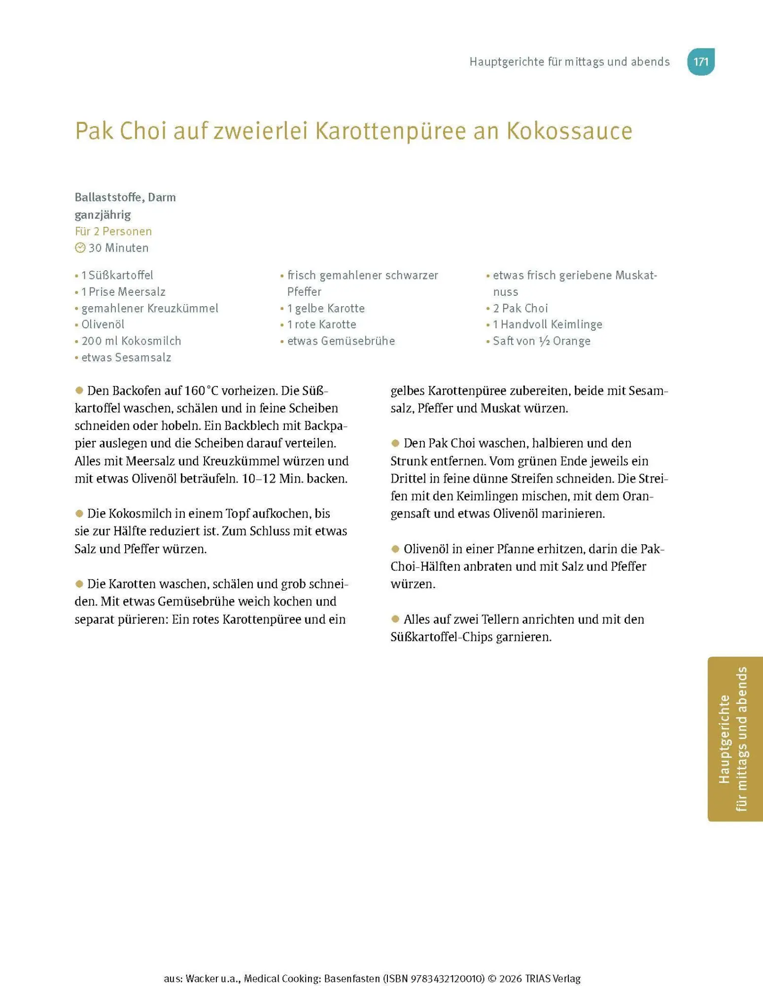 Bild: 9783432120010 | Medical Cooking: Basenfasten | Sabine Wacker (u. a.) | Taschenbuch