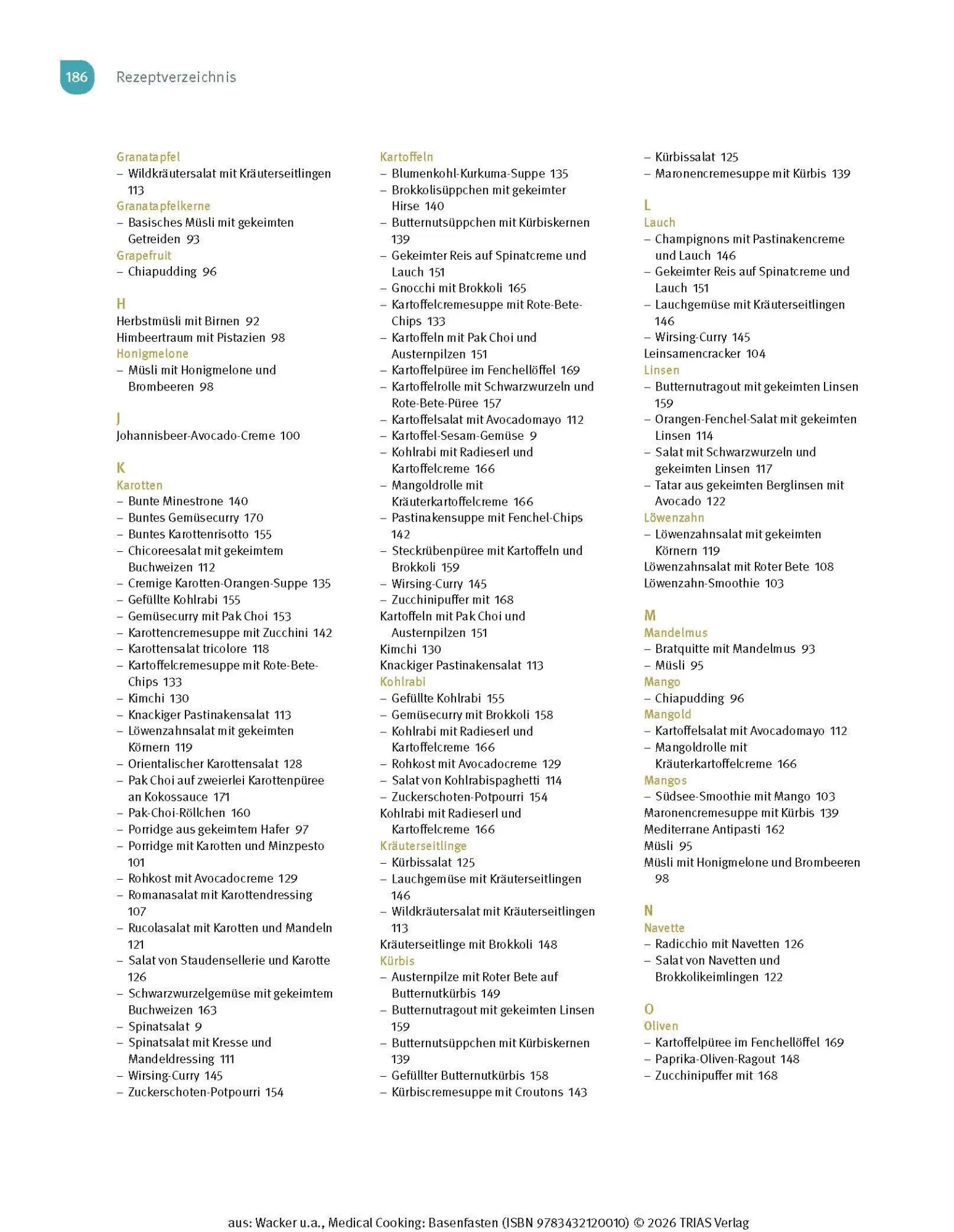 Bild: 9783432120010 | Medical Cooking: Basenfasten | Sabine Wacker (u. a.) | Taschenbuch