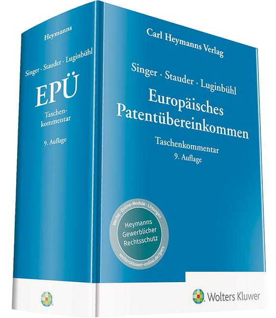 Cover: 9783452300010 | Singer / Stauder / Luginbühl, Europäisches Patentübereinkommen -...