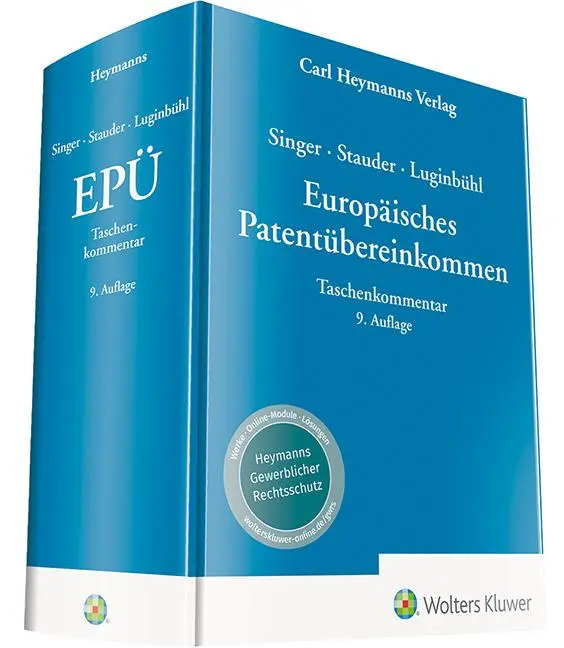 Cover: 9783452300010 | Singer / Stauder / Luginbühl, Europäisches Patentübereinkommen -...
