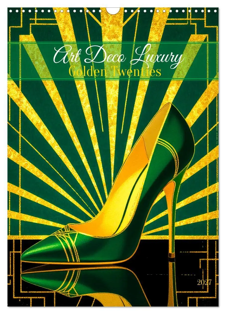 Art Deco Luxury - Golden Twenties (Wandkalender 2027 DIN A3 hoch), CALVENDO Monatskalender