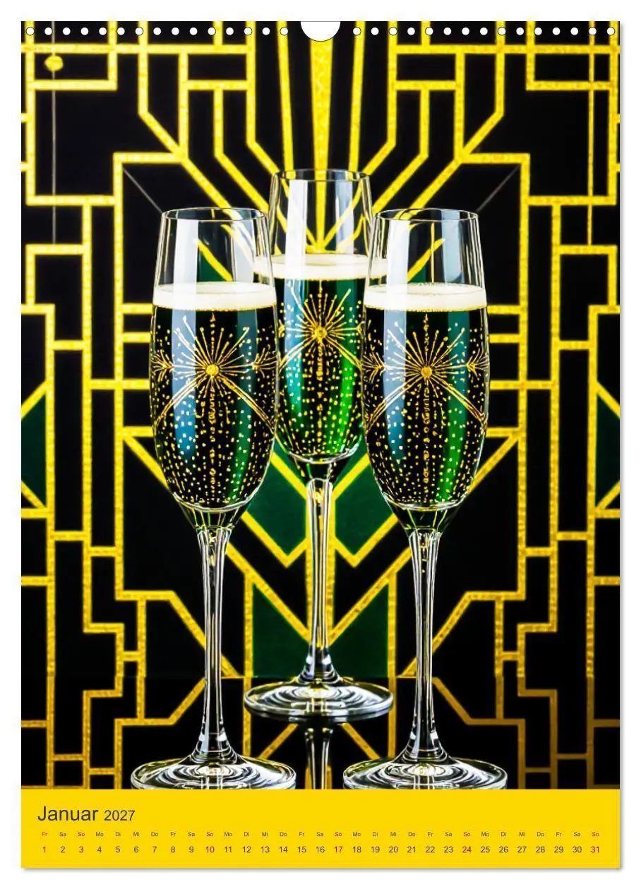 Bild: 9783516750010 | Art Deco Luxury - Golden Twenties (Wandkalender 2027 DIN A3 hoch),...