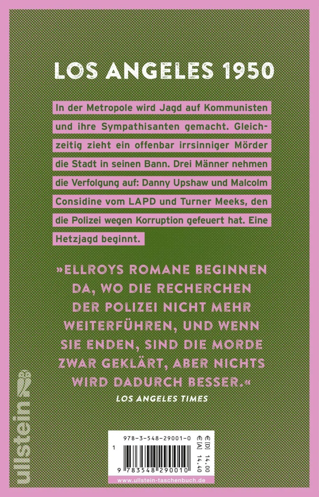 Rückseite: 9783548290010 | Blutschatten | James Ellroy | Taschenbuch | Das L.A.-Quartett | 672 S.