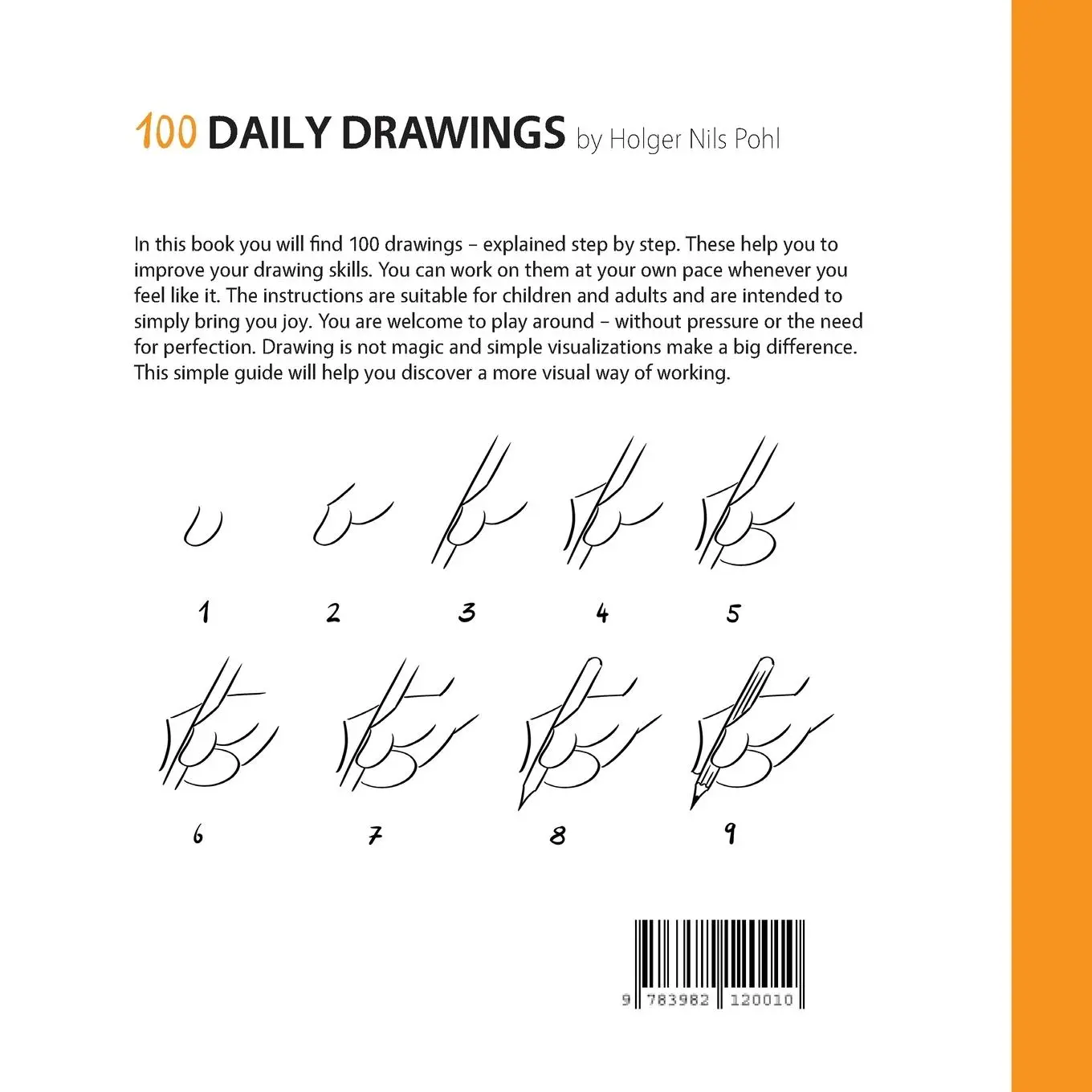 Rückseite: 9783982120010 | 100 Daily Drawings | Holger Nils Pohl | Taschenbuch | Englisch | 2023