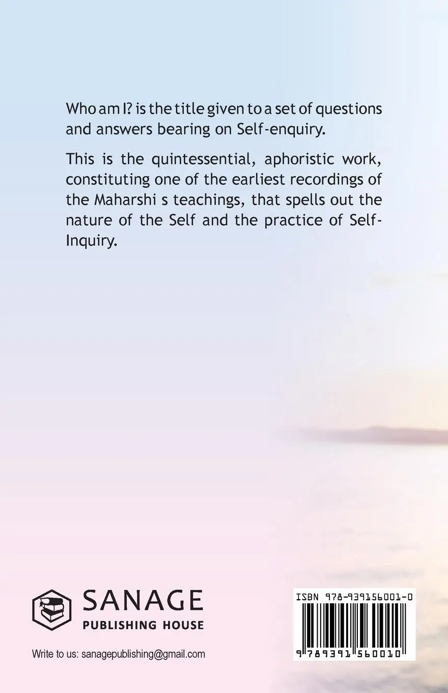 Rückseite: 9789391560010 | Who Am I? | Shri Ramana Maharshi | Taschenbuch | Englisch | 2021