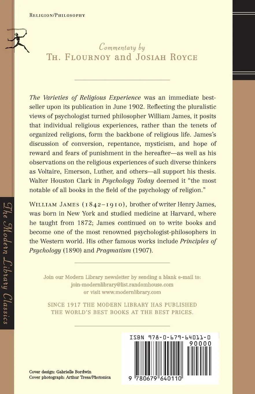 Rückseite: 9780679640110 | The Varieties of Religious Experience | A Study in Human Nature | Buch