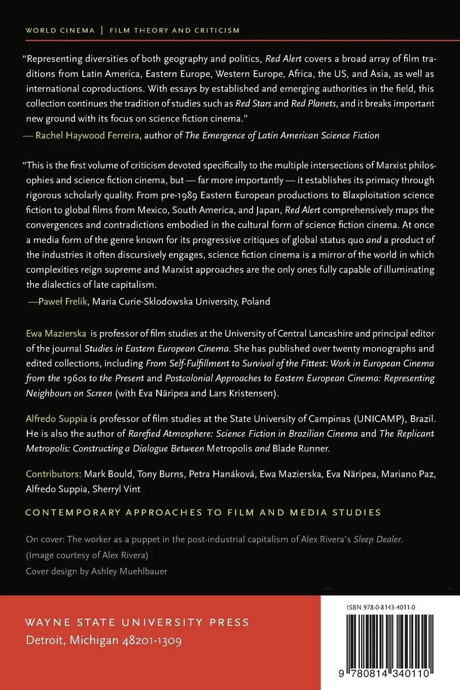 Rückseite: 9780814340110 | Red Alert | Marxist Approaches to Science Fiction Cinema | Taschenbuch