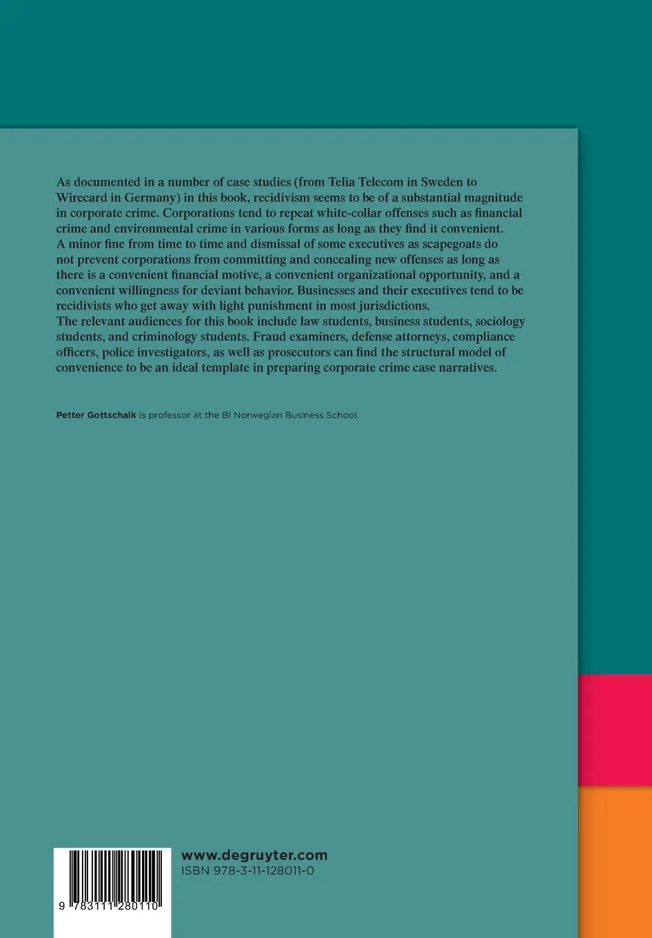 Rückseite: 9783111280110 | The Convenience of Corporate Crime | Petter Gottschalk | Taschenbuch