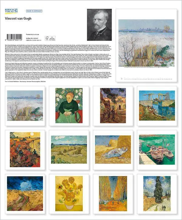 Bild: 9783819300110 | Vincent van Gogh 2027 | Verlag Korsch | Kalender | Spiralbindung