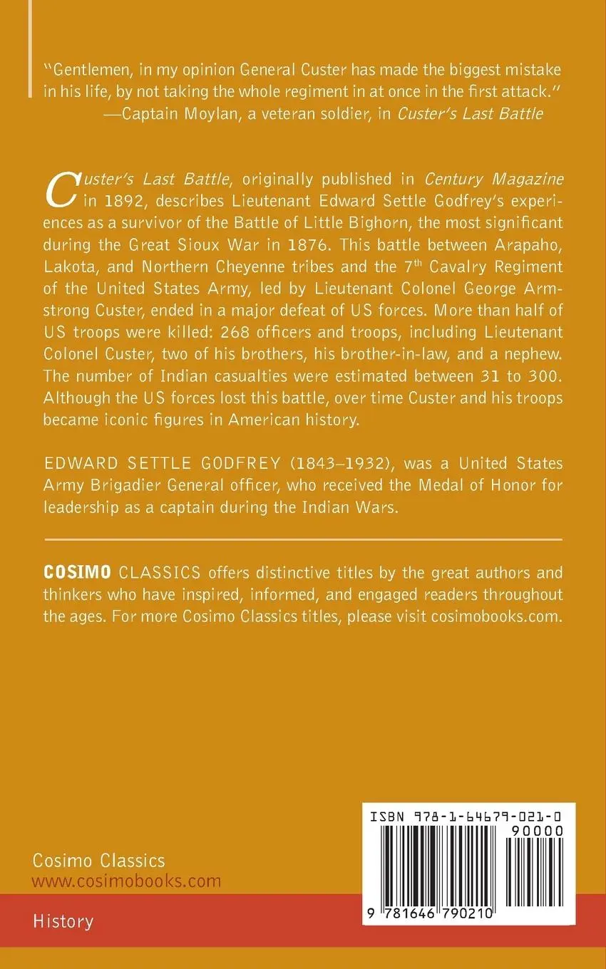 Rückseite: 9781646790210 | Custer's Last Battle | Edward Settle Godfrey | Taschenbuch | Englisch