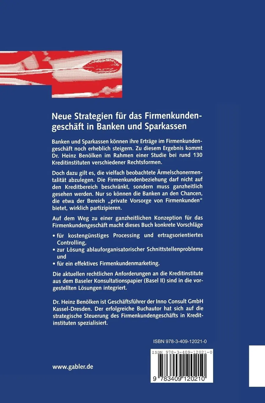 Rückseite: 9783409120210 | Neue Strategien für das Firmenkundengeschäft in Banken und Sparkassen