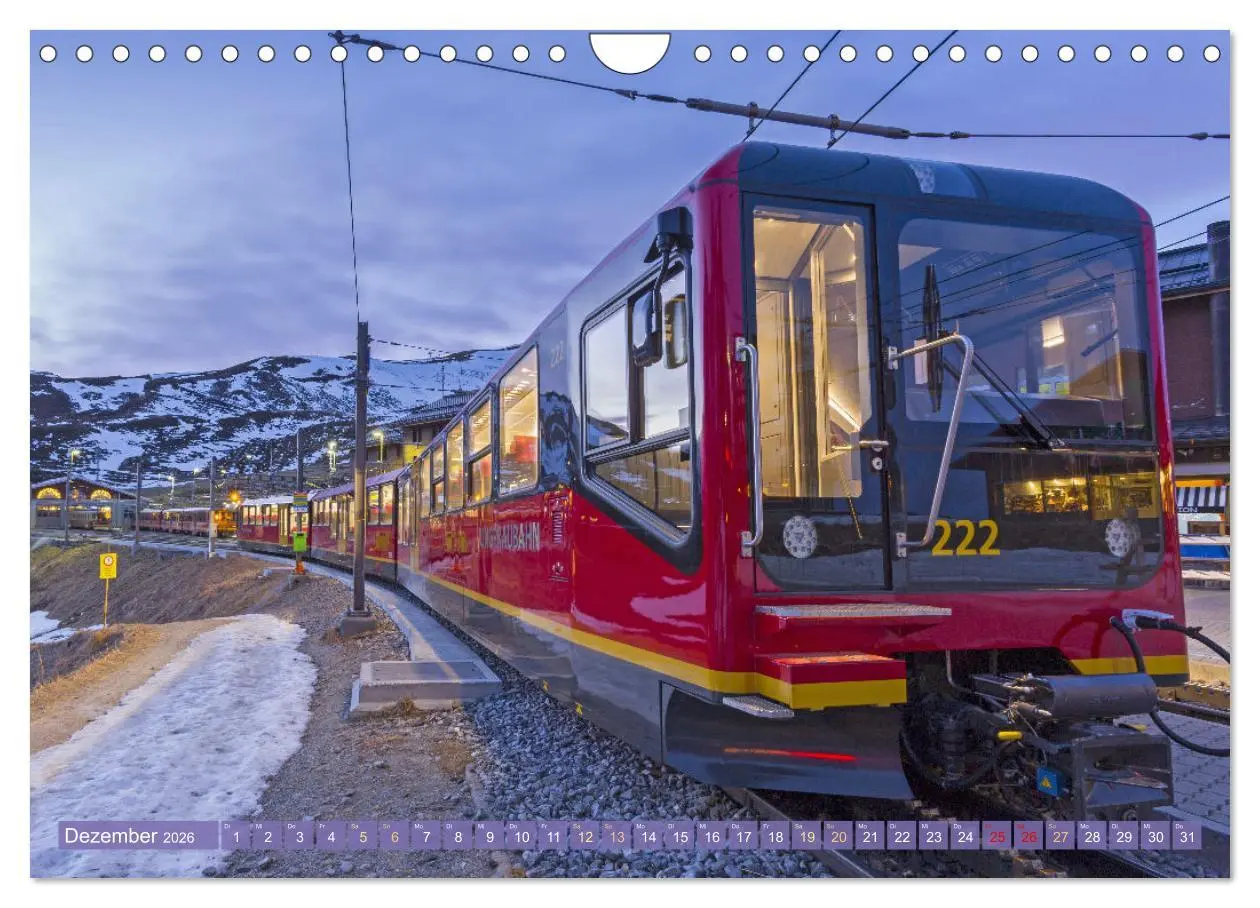 Bild: 9783457330210 | Im Zug durch Schweizer Berge (Wandkalender 2026 DIN A4 quer),...
