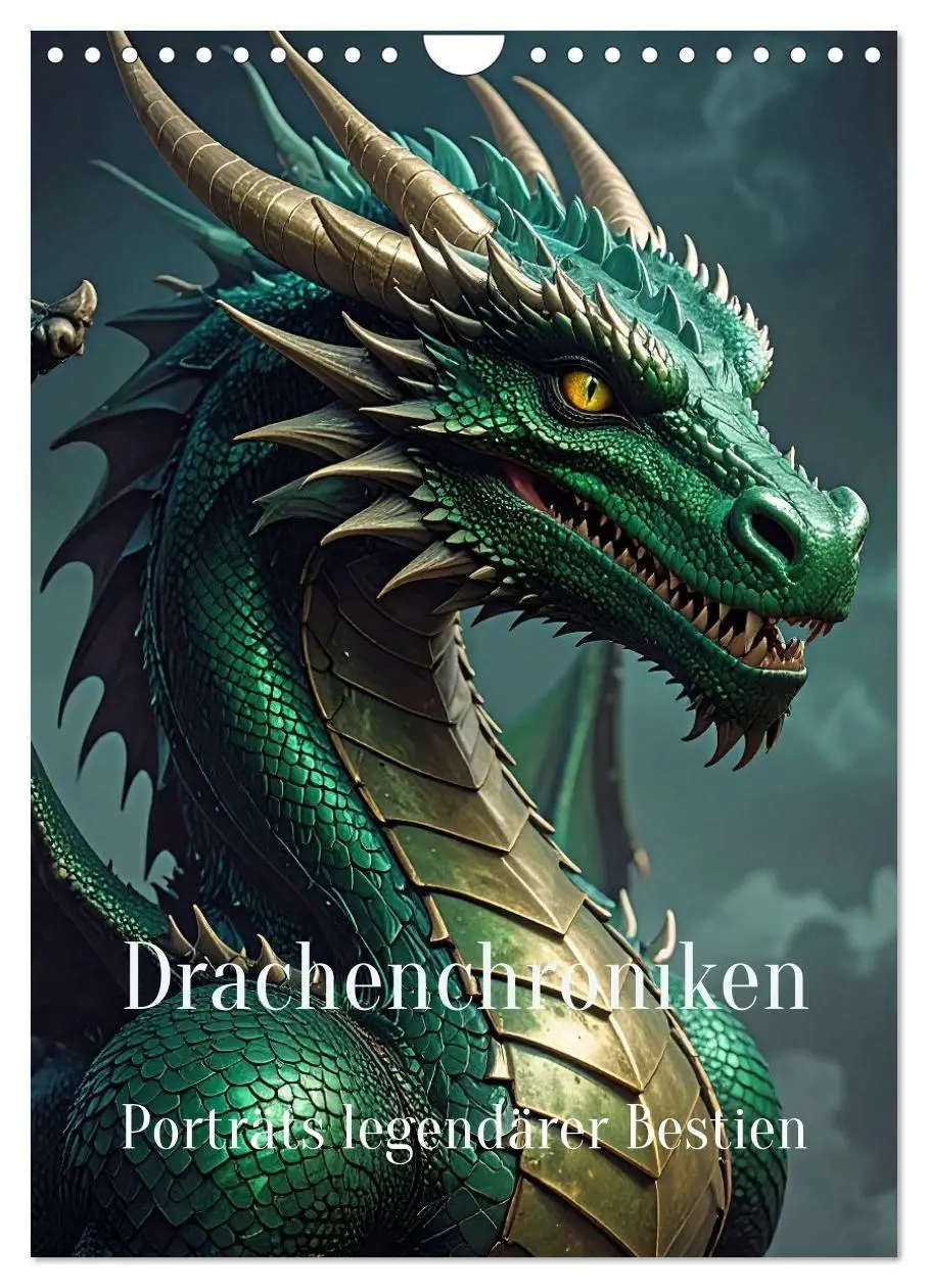 Cover: 9783516660210 | Drachenchroniken - Porträts legendärer Bestien (Wandkalender 2026...