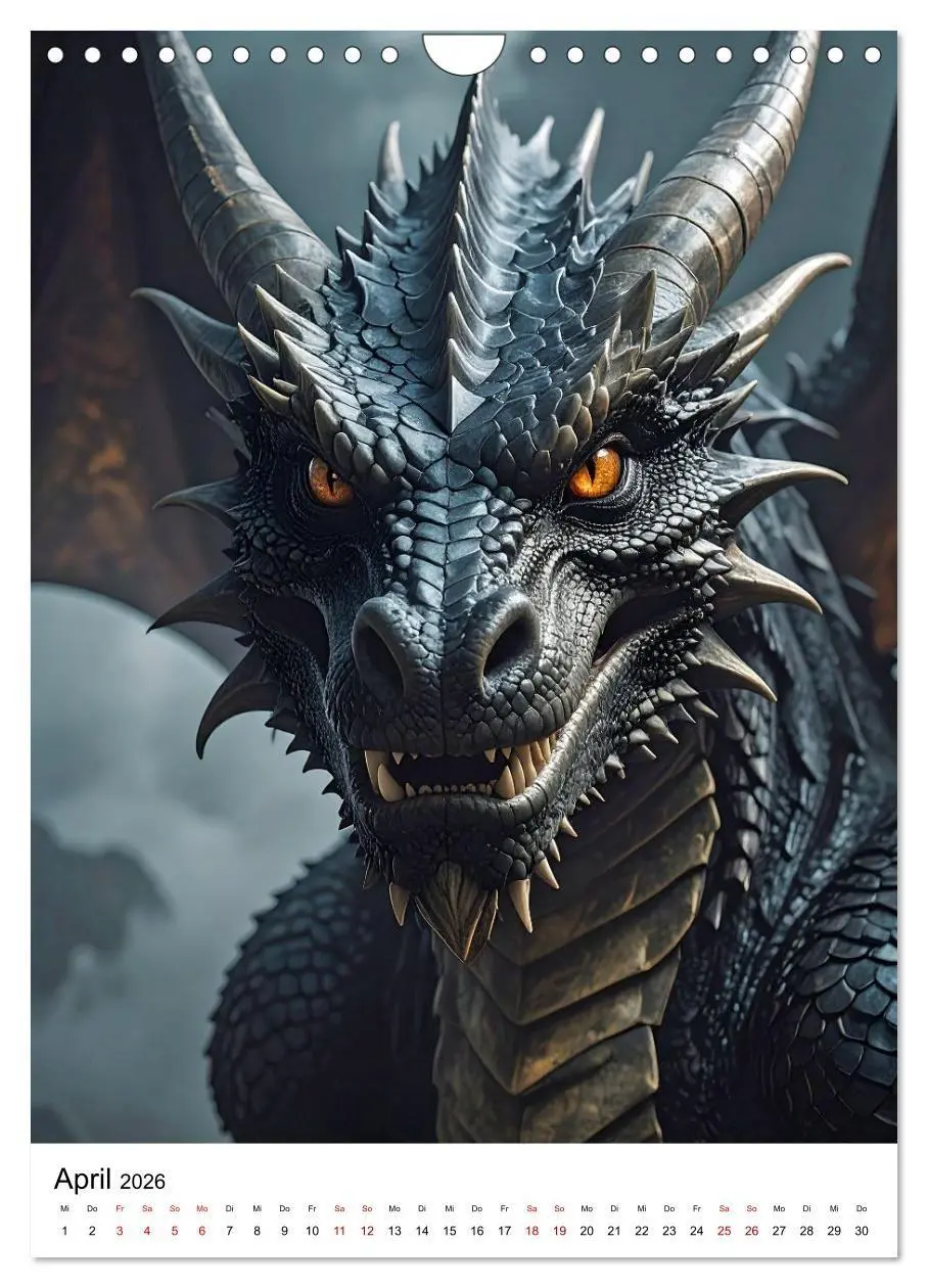 Bild: 9783516660210 | Drachenchroniken - Porträts legendärer Bestien (Wandkalender 2026...