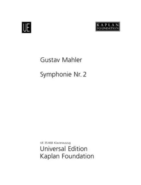 Cover: 9783702470210 | Symphonie Nr. 2 | Gilbert Kaplan (u. a.) | Taschenbuch | Klavierauszug