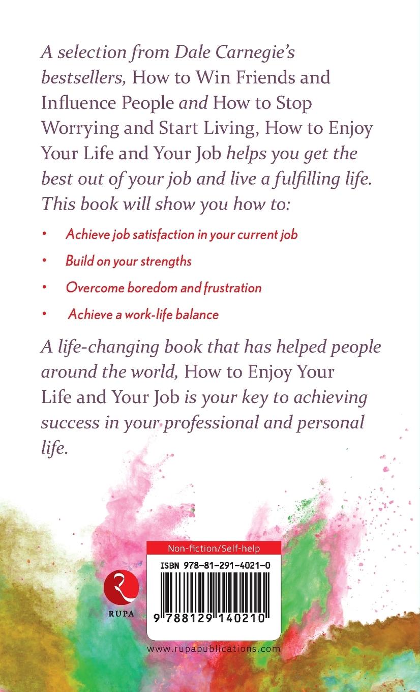 Rückseite: 9788129140210 | How to Enjoy your life and your job | Dale Carnegie | Taschenbuch