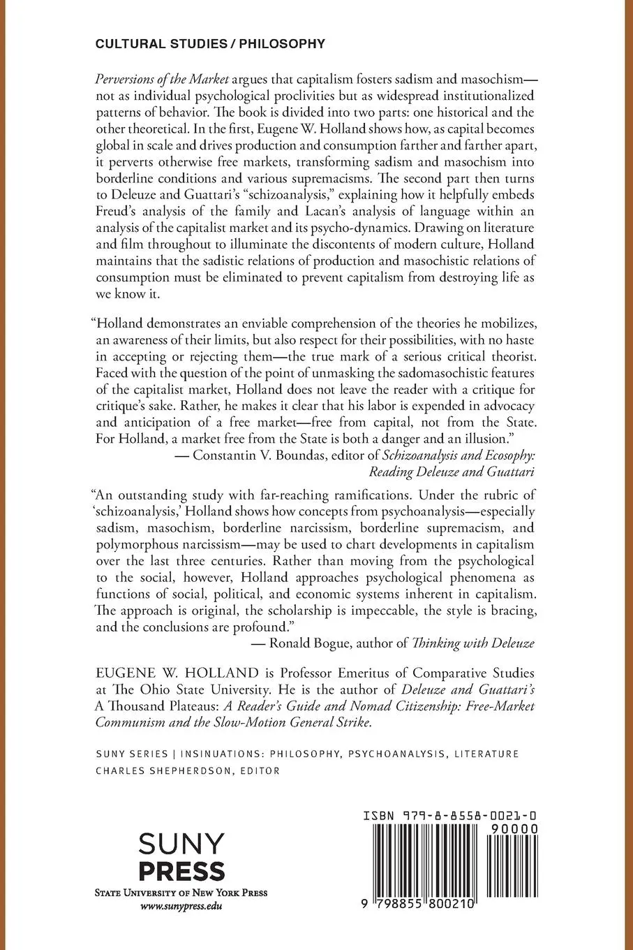Rückseite: 9798855800210 | Perversions of the Market | Eugene W. Holland | Taschenbuch | Englisch